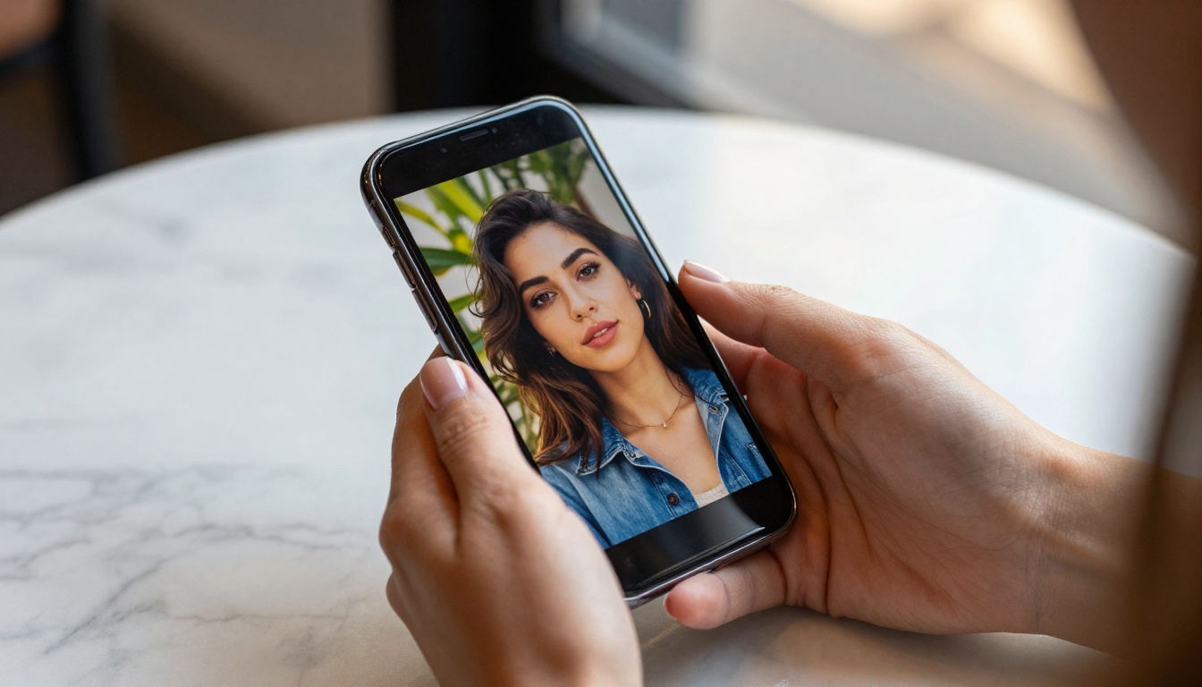 AI image tool on a smartphone screen