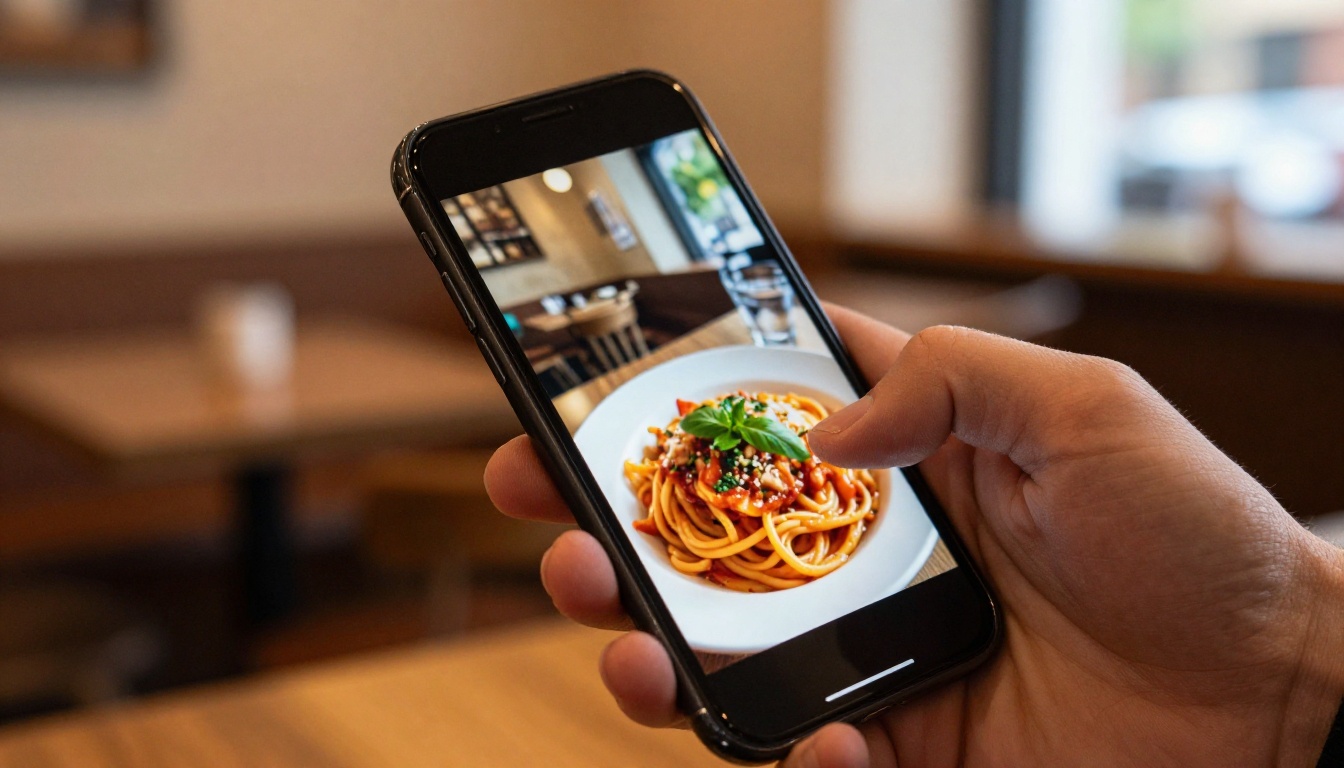 Hand holding a smartphone displaying a video ad on Instagram Reels, showing how AI-animated product content appears in real social media ad placements Hand holding a smartphone displaying a video ad on Instagram Reels, showing how AI-animated product content appears in real social media ad placements