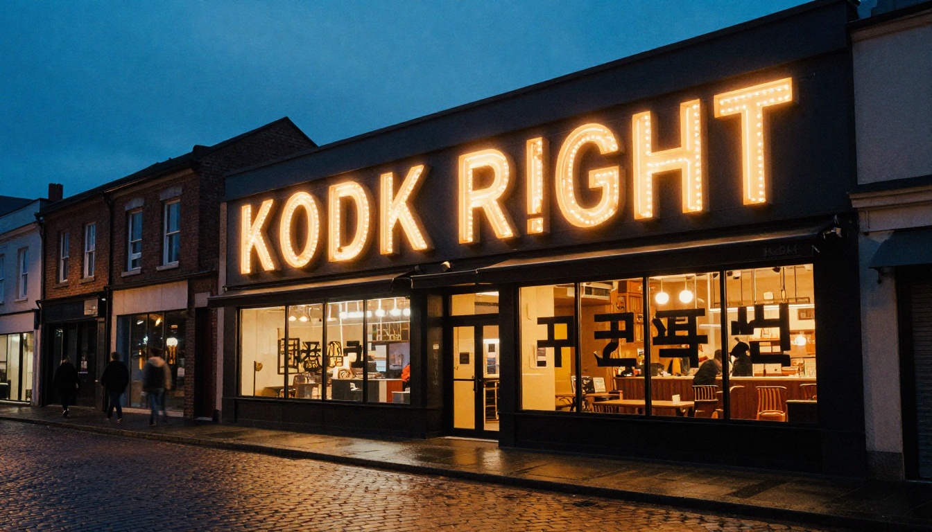 AI-generated sign with garbled text showing letter distortion