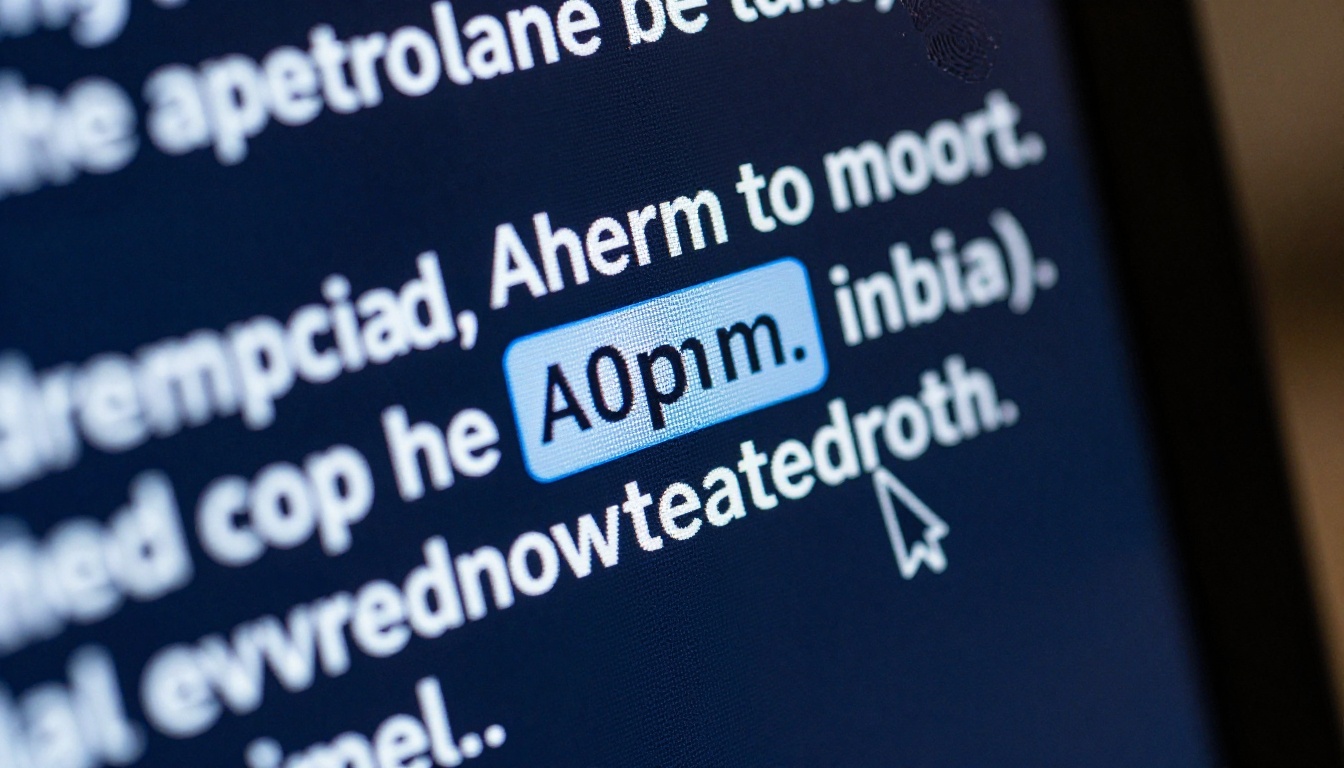 Close-up of an AI prompt text interface with blinking cursor on a monitor screen Close-up of an AI prompt text interface with blinking cursor on a monitor screen