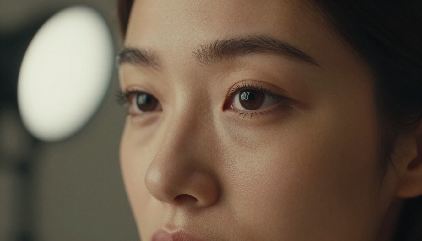 Close-up portrait of a woman, photorealistic AI image quality showcase