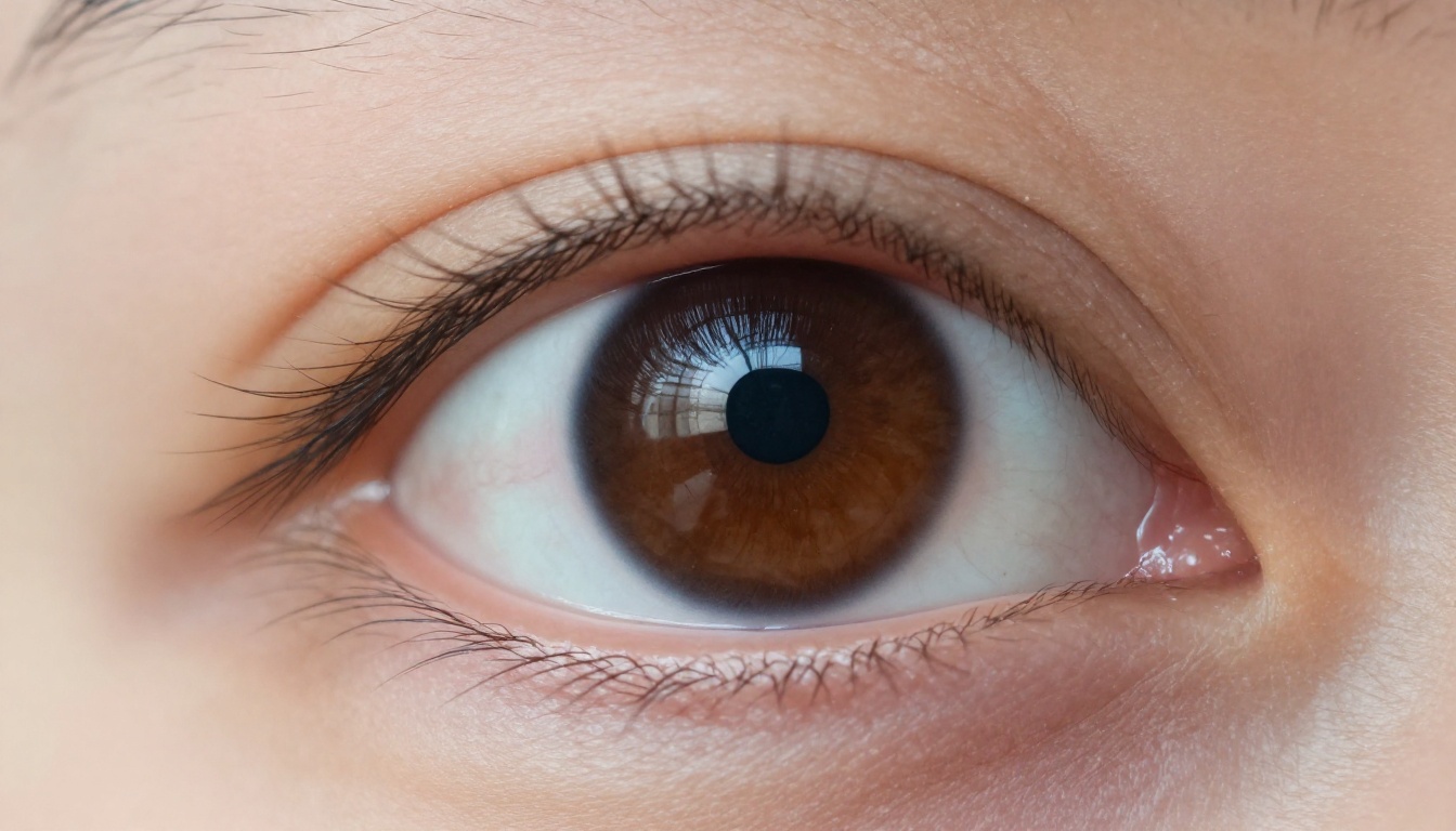 Close-up macro shot of a human eye with a video timeline reflected in the iris Close-up macro shot of a human eye with a video timeline reflected in the iris