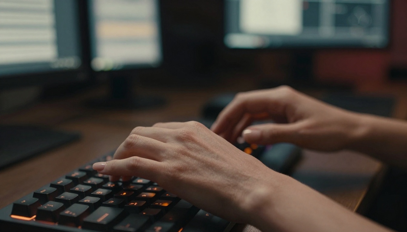 Nano Banana Pro creative studio hands on keyboard