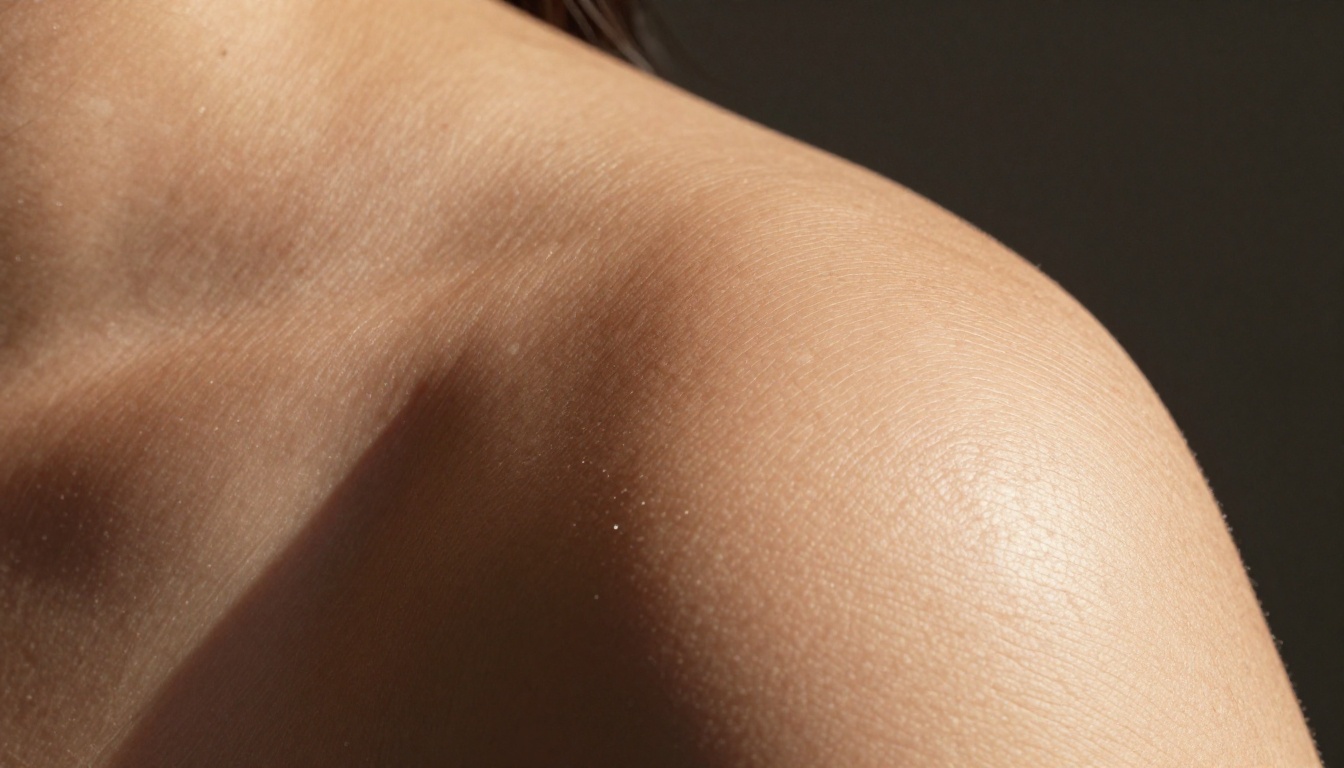 Macro close-up demonstrating hyperrealistic skin texture detail