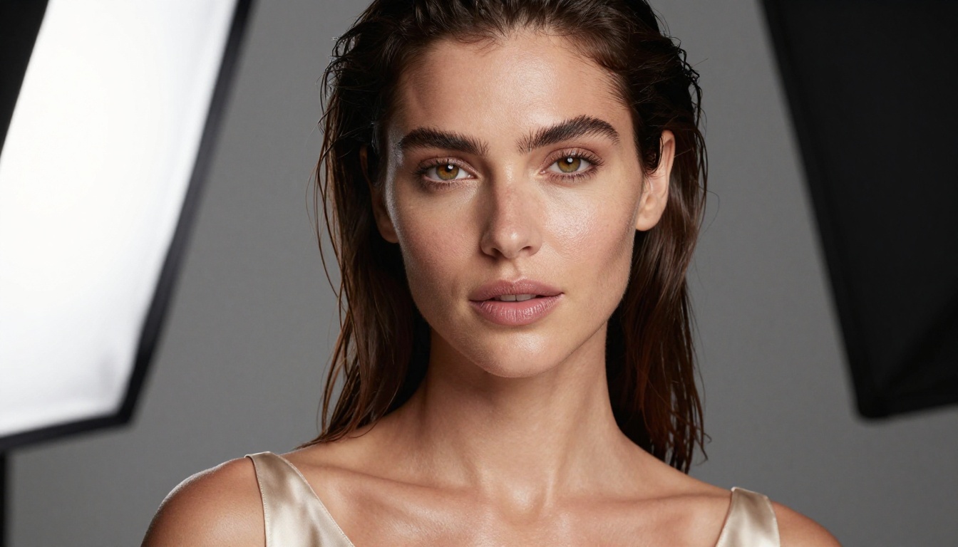 Detailed photorealistic close-up portrait of a beautiful woman, soft studio lighting Detailed photorealistic close-up portrait of a beautiful woman, soft studio lighting