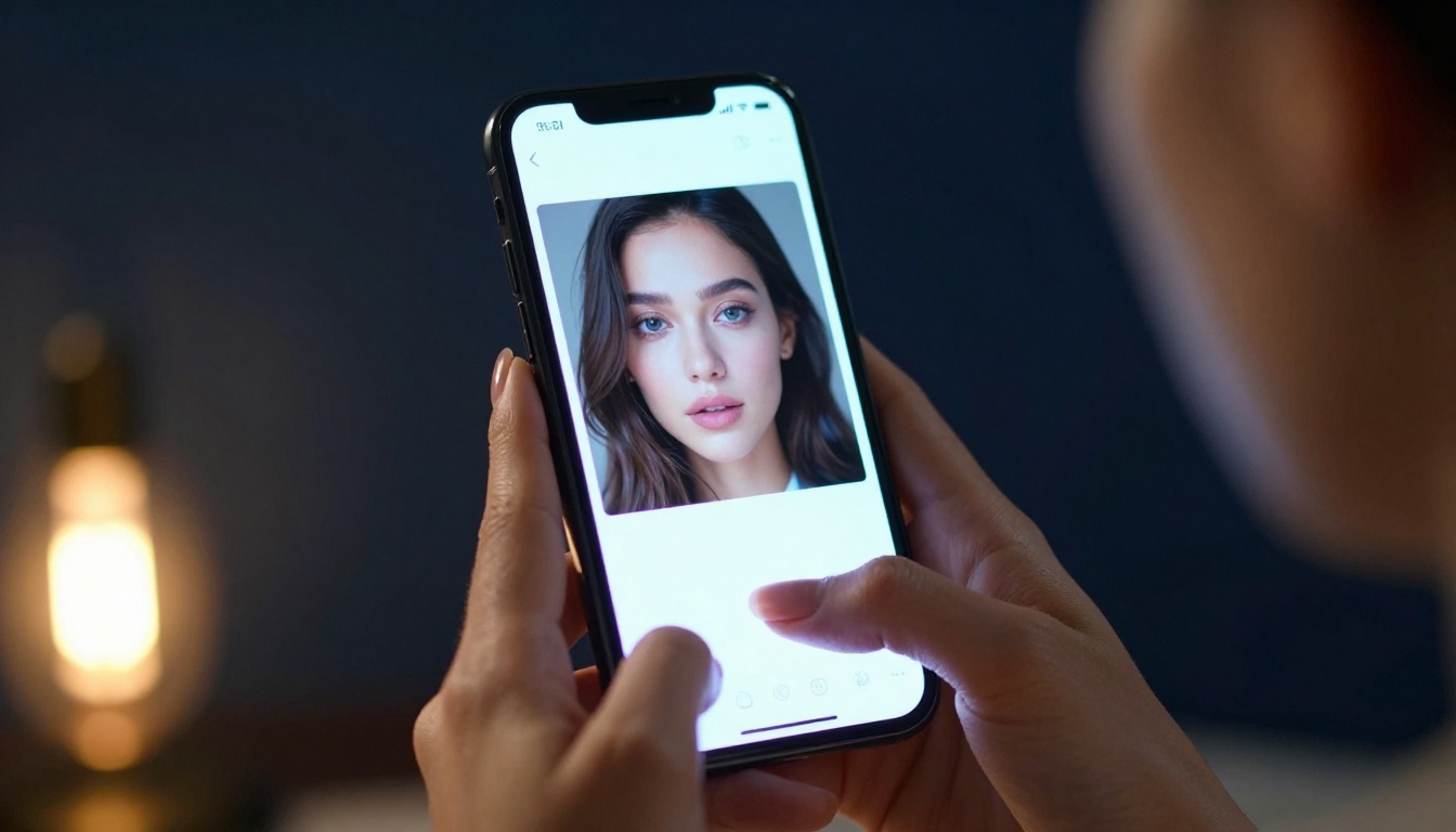 AI crush sends spicy photo on smartphone