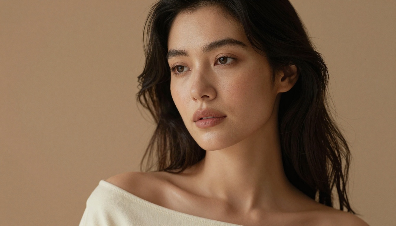 Close-up portrait of a woman with natural lighting and shallow depth of field