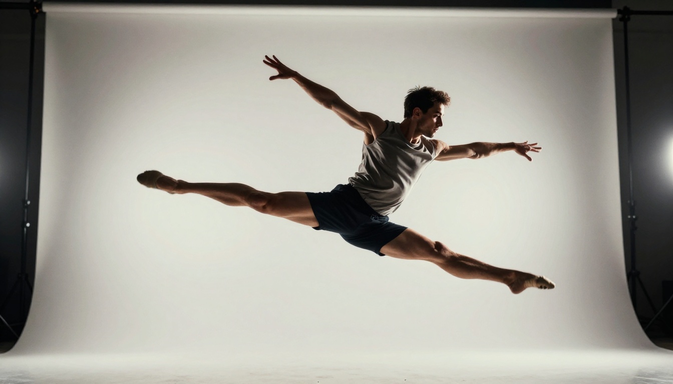 Dynamic motion capture showing AI video subject consistency across frames