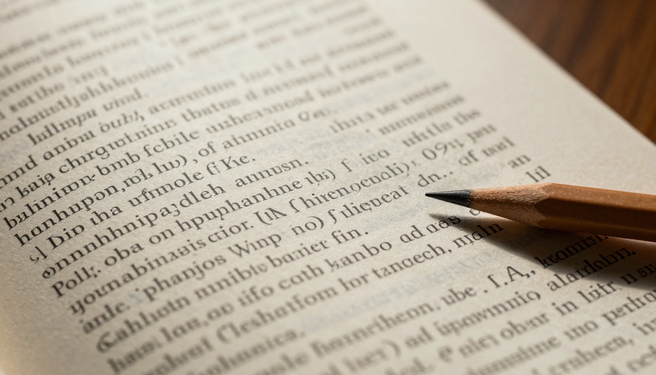 Dense printed text page showing individual letter forms and paper texture
