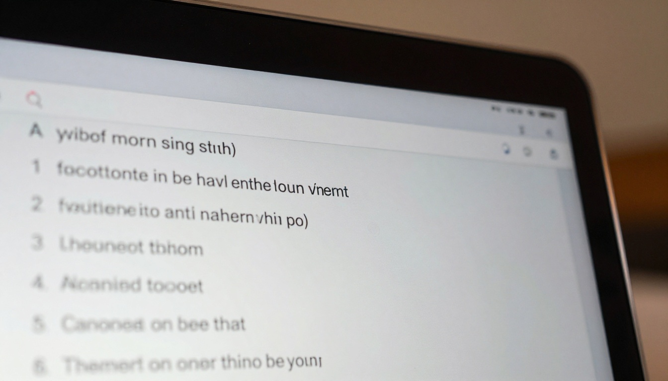 Close-up of laptop screen showing scrolling chat conversation