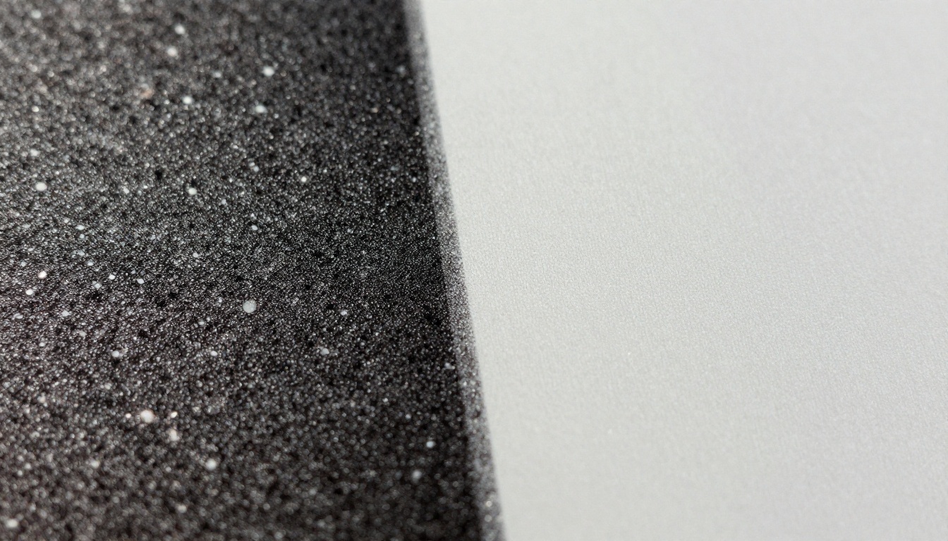 Extreme macro close-up of printed photograph surface showing the boundary between blurry pixels and sharp crisp detail