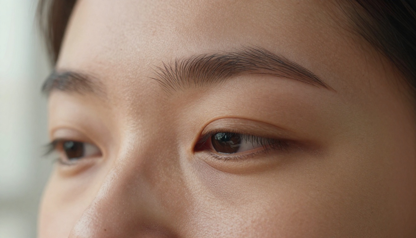 Macro close-up of authentic human skin texture showing natural pores and fine detail