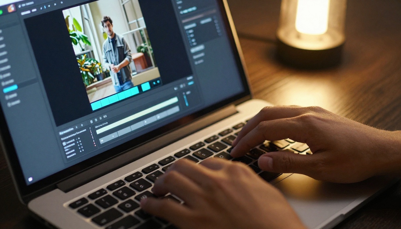 AI text-to-video interface in use