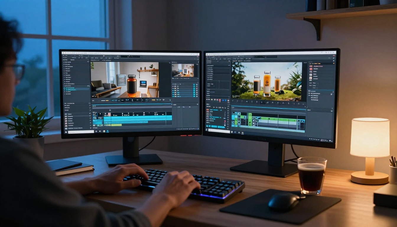 Home office ecommerce video editing workflow