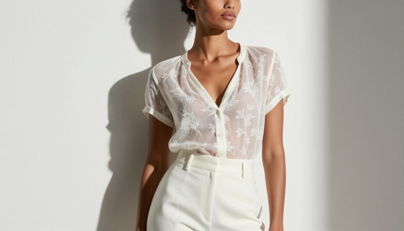 High-fashion editorial portrait with dramatic studio lighting