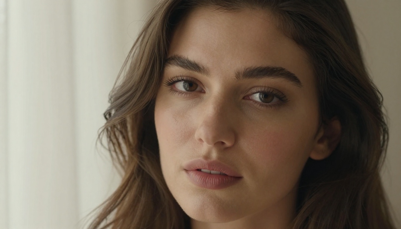 Photorealistic close-up beauty portrait, editorial glamour AI art