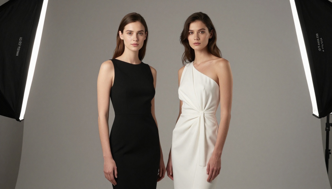 Editorial comparison shoot with two subjects