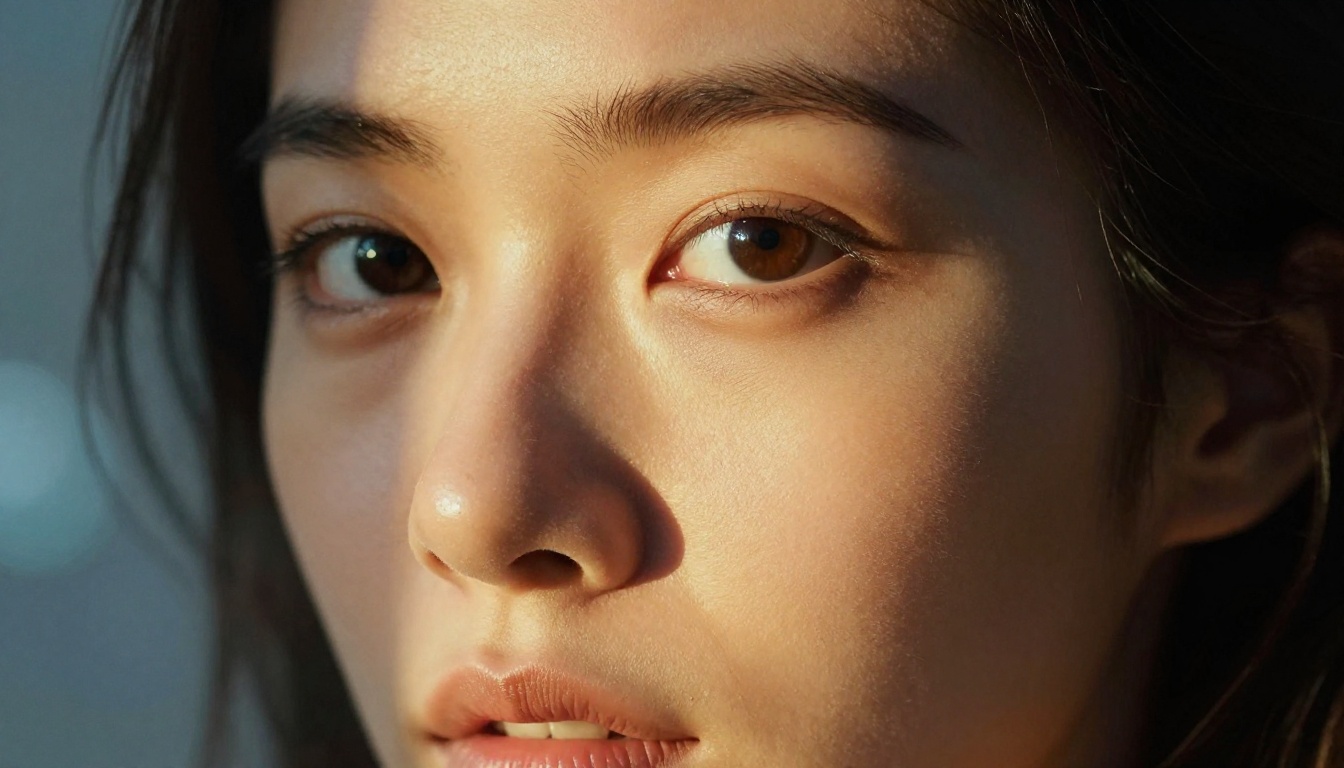 Close-up portrait showing photorealistic AI image quality