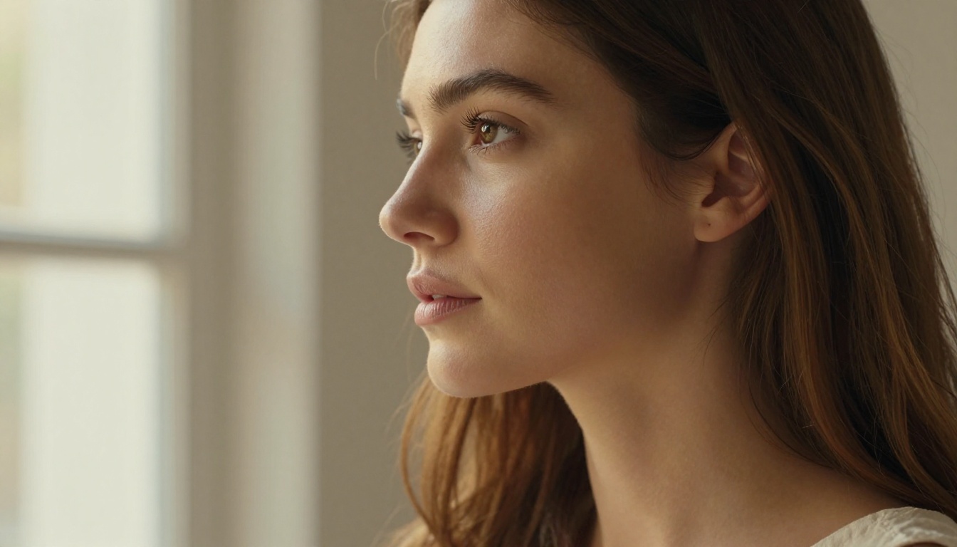 Photorealistic close-up portrait from AI model Photorealistic close-up portrait from AI model