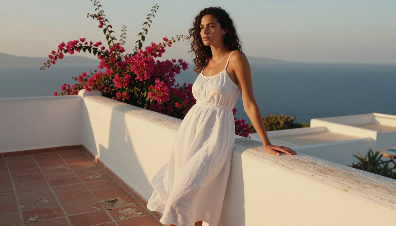 Mediterranean terrace photorealistic AI result