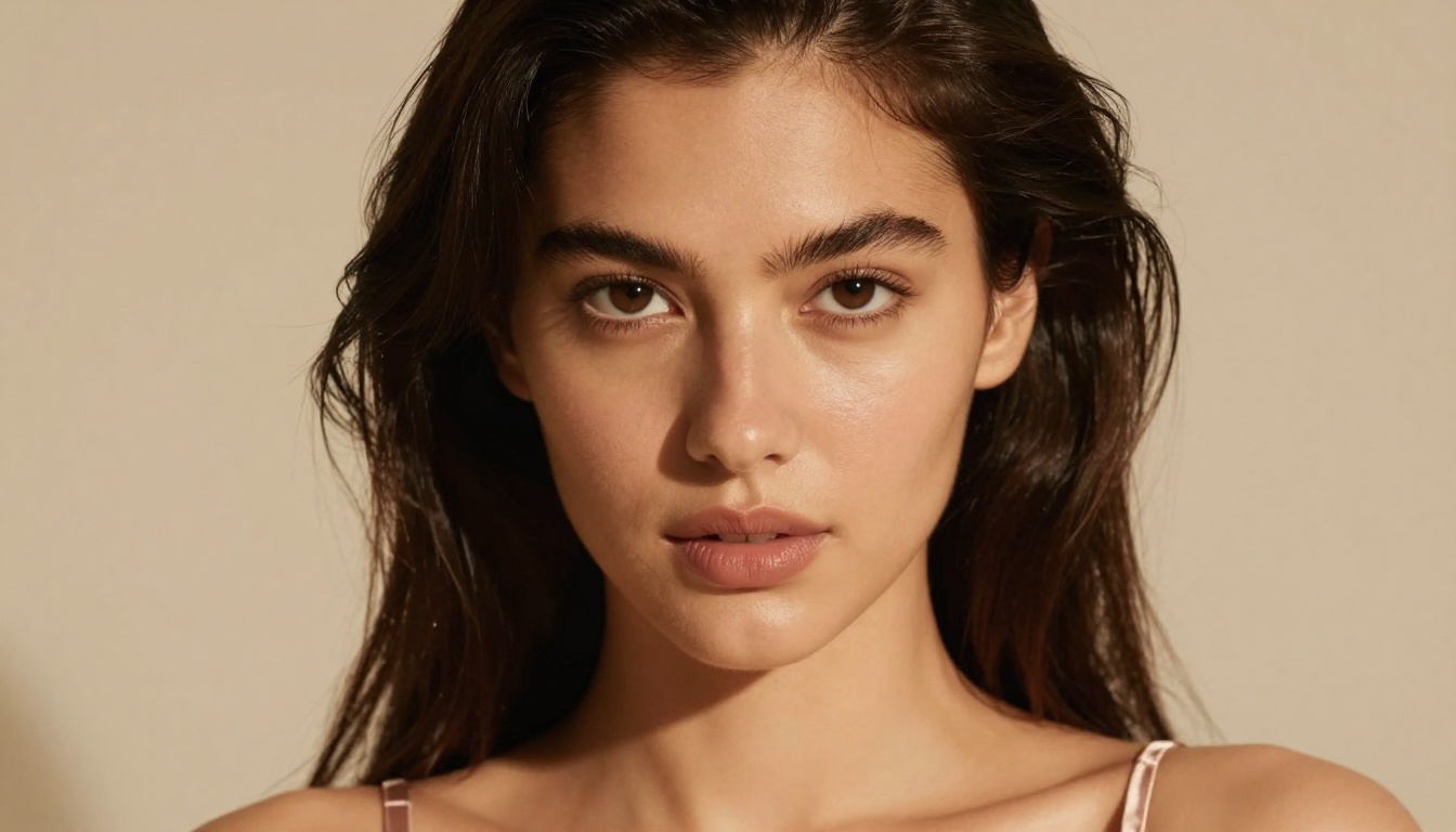 Close-up portrait showcasing photorealistic AI skin and detail fidelity