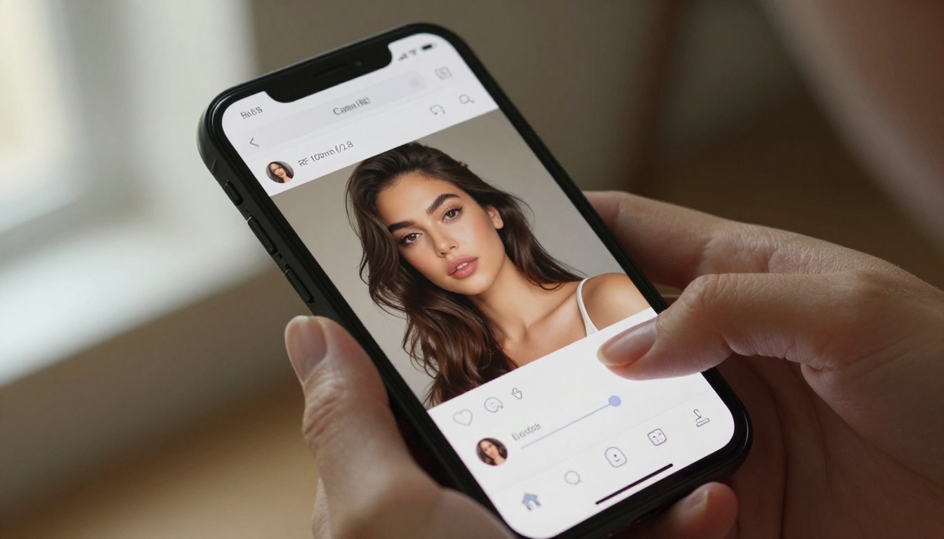 NSFW AI art generation interface on mobile device