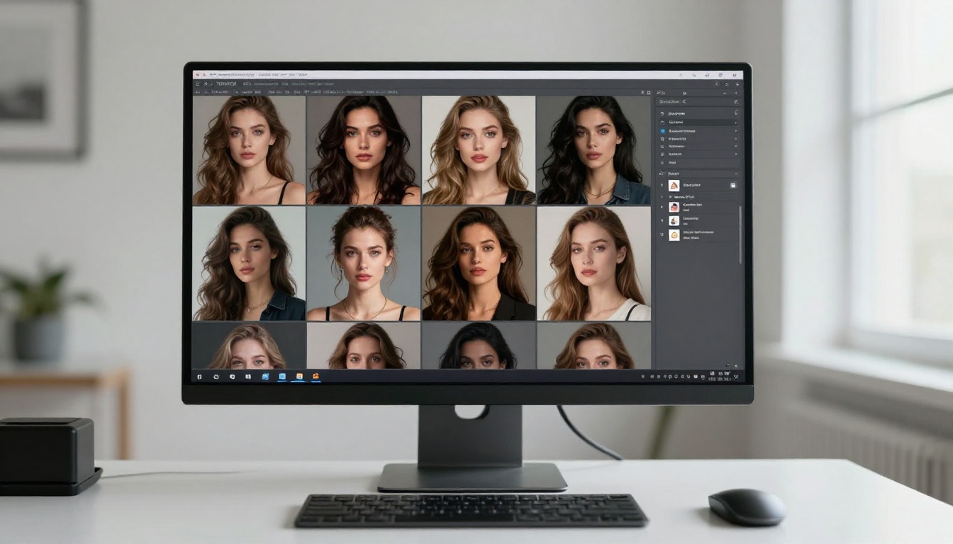 AI-generated images model grid no account required