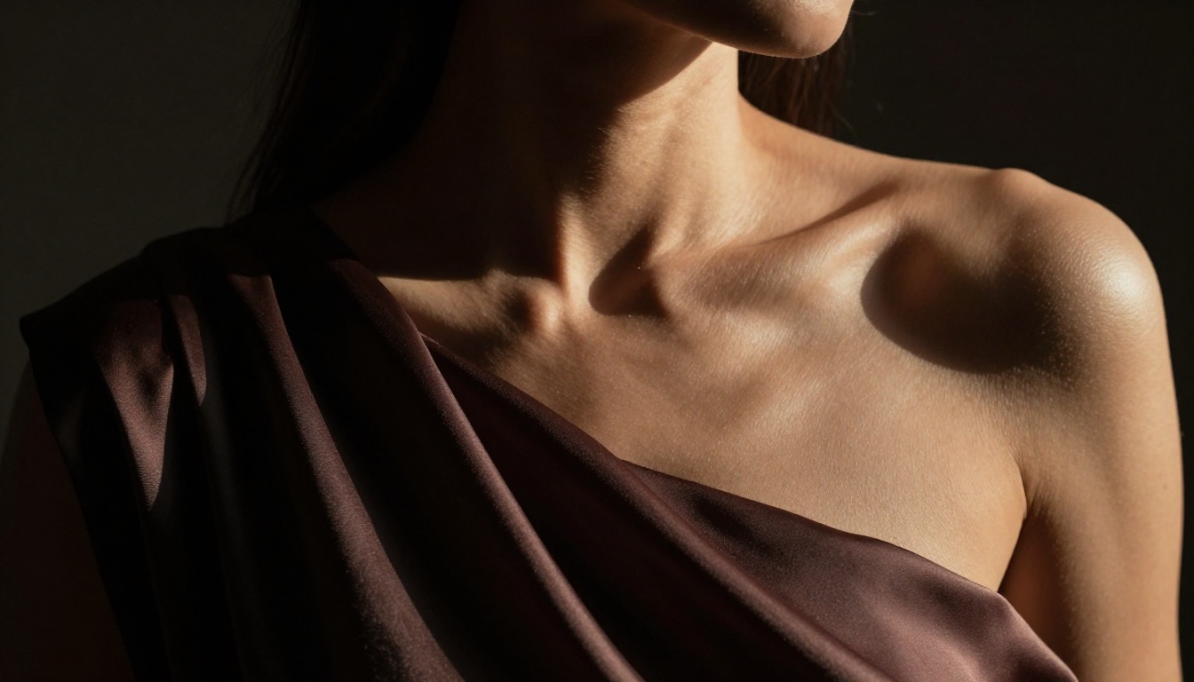 Artistic chiaroscuro glamour portrait with directional window light