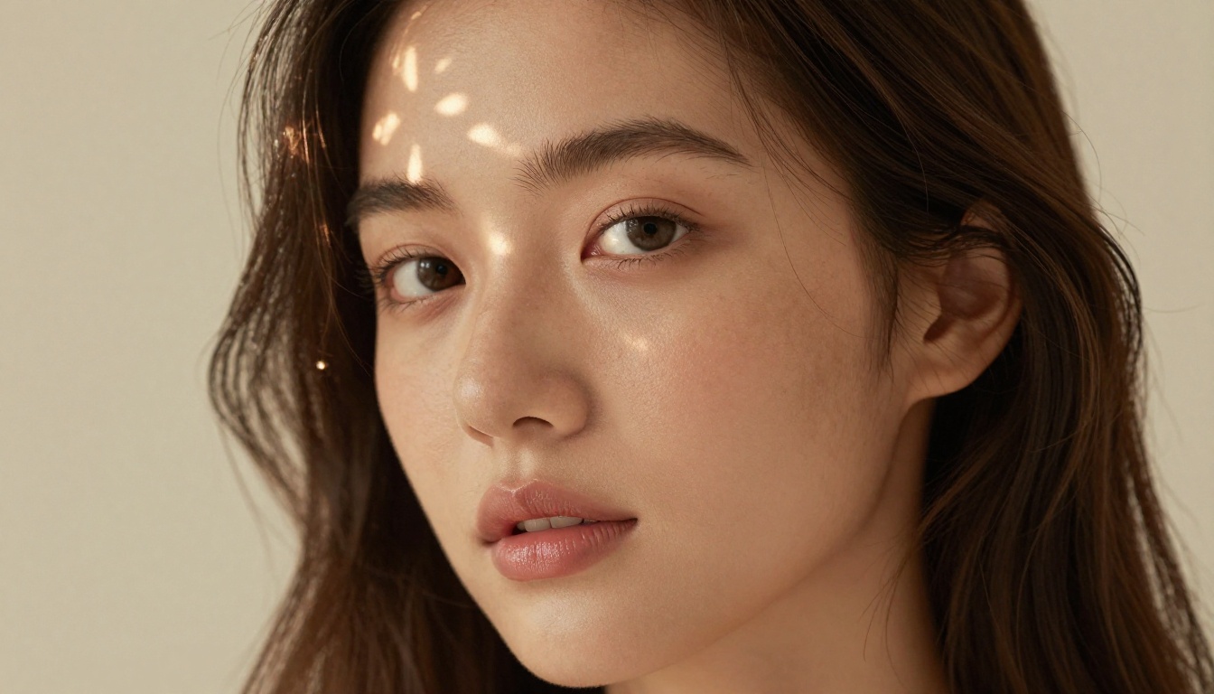 Close-up portrait showing skin detail and natural lighting