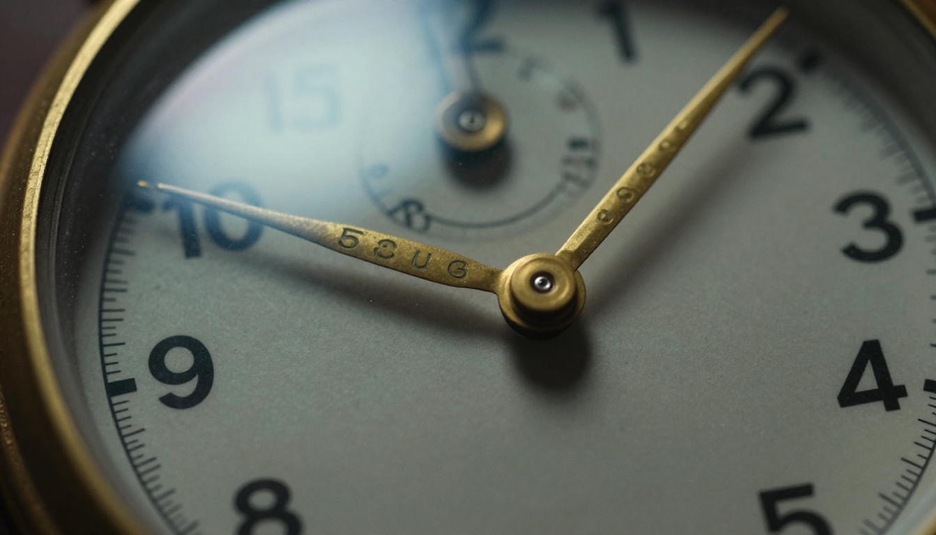 Stopwatch measuring AI model response latency and speed