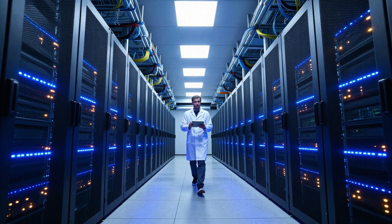 Enterprise-grade server room supporting large-scale AI inference workloads