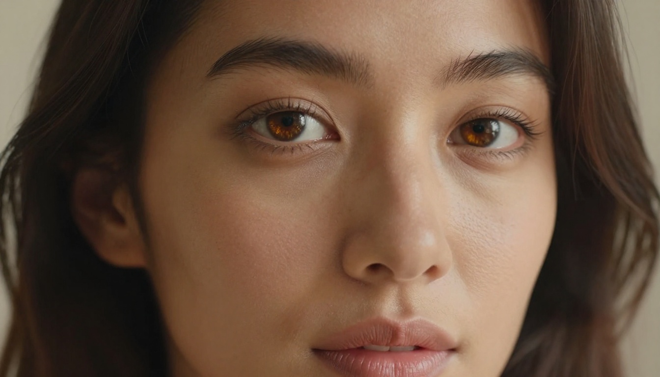 Photorealistic close-up portrait showing high-detail AI image output quality