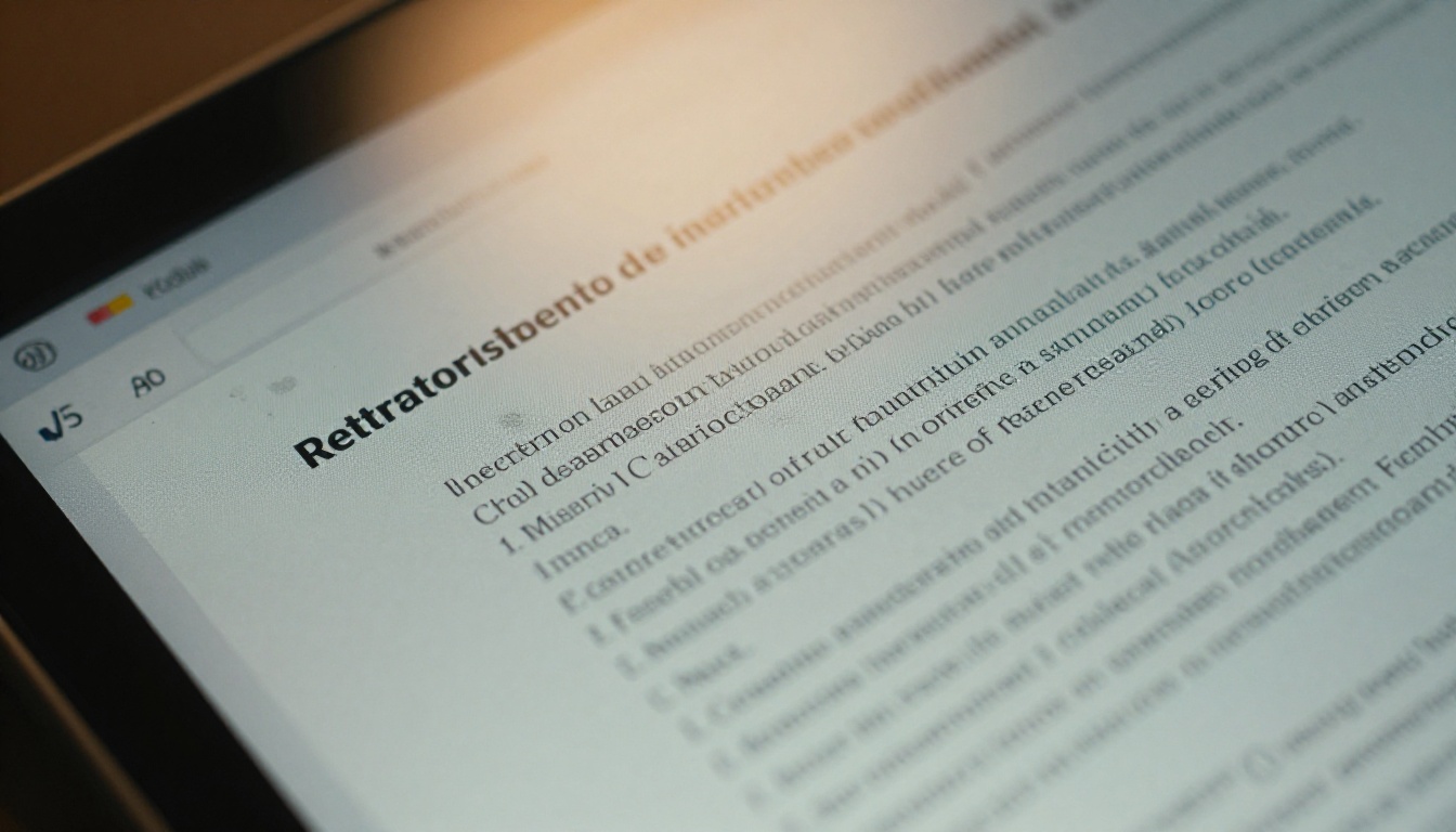 Extreme close-up of laptop screen showing formatted text document with fingerprint smudges on matte surface, macro lens, ambient light, RAW photography