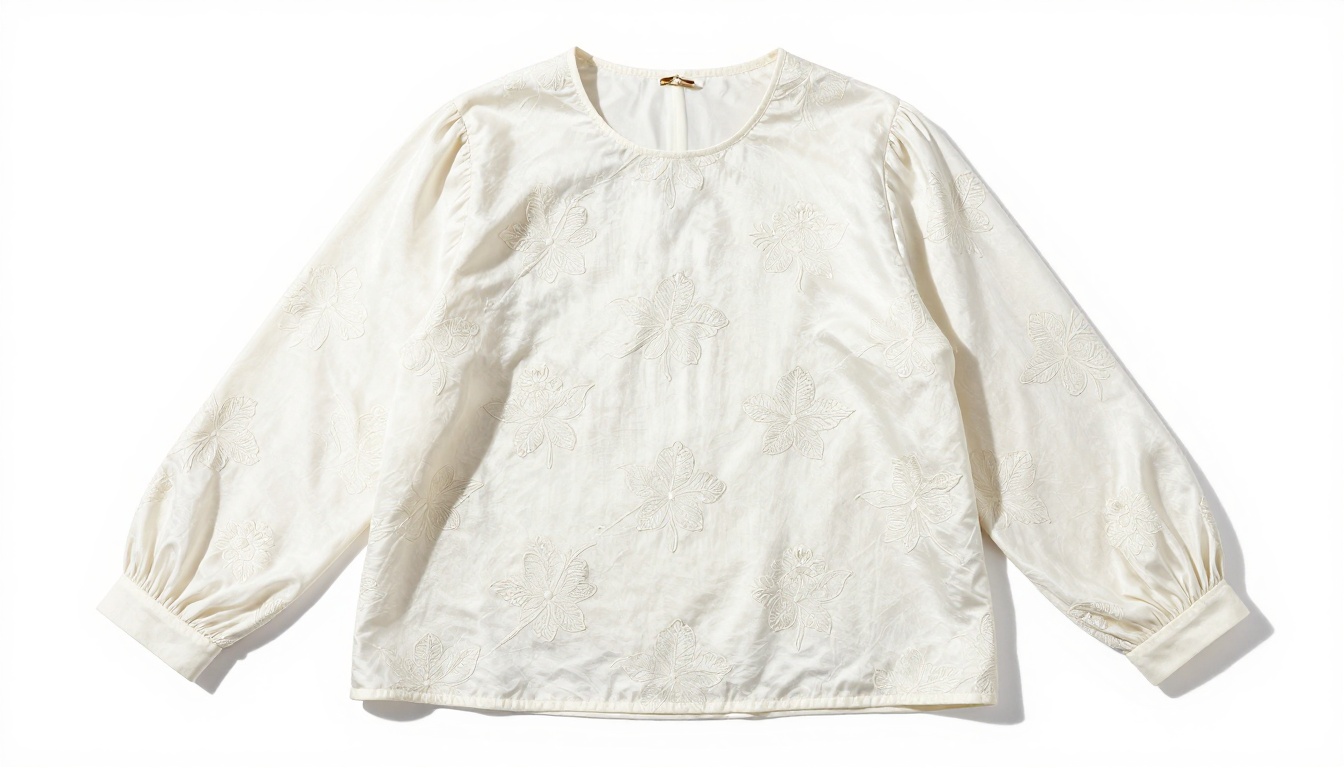 E-commerce fashion product on white seamless background showing precise AI cutout quality E-commerce fashion product on white seamless background showing precise AI cutout quality