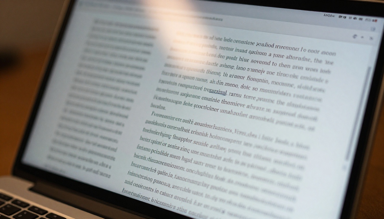 Tokens and long content displayed on a laptop screen