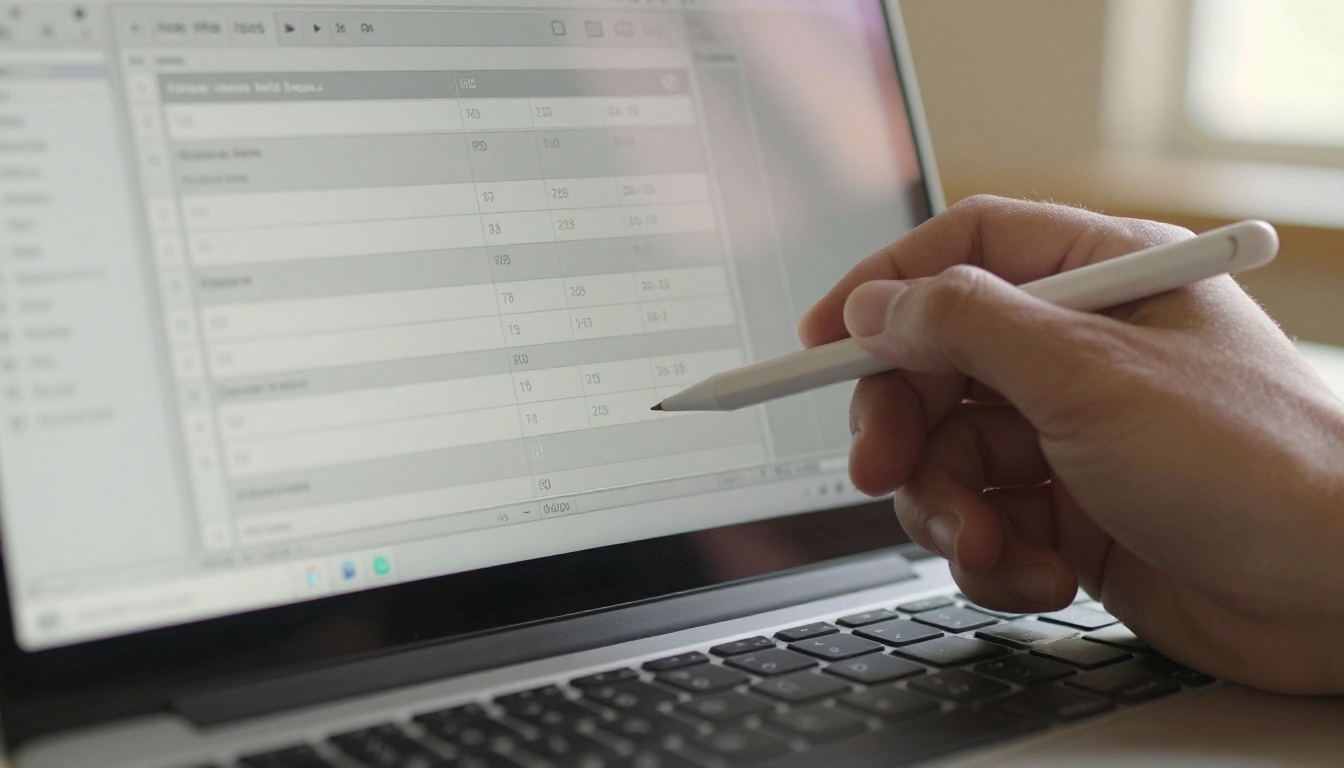 Close-up of PDF export settings panel with bleed fields visible and a stylus pointing at the margin options