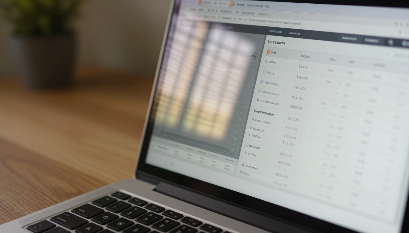 Analytics dashboard on a laptop screen showing flipbook viewer statistics and page-level data Analytics dashboard on a laptop screen showing flipbook viewer statistics and page-level data