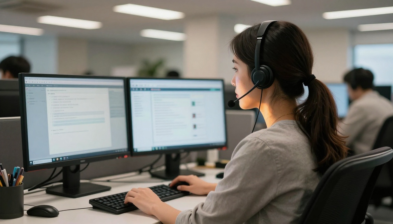 Customer service agent with live chat and flipbook dashboards Customer service agent with live chat and flipbook dashboards