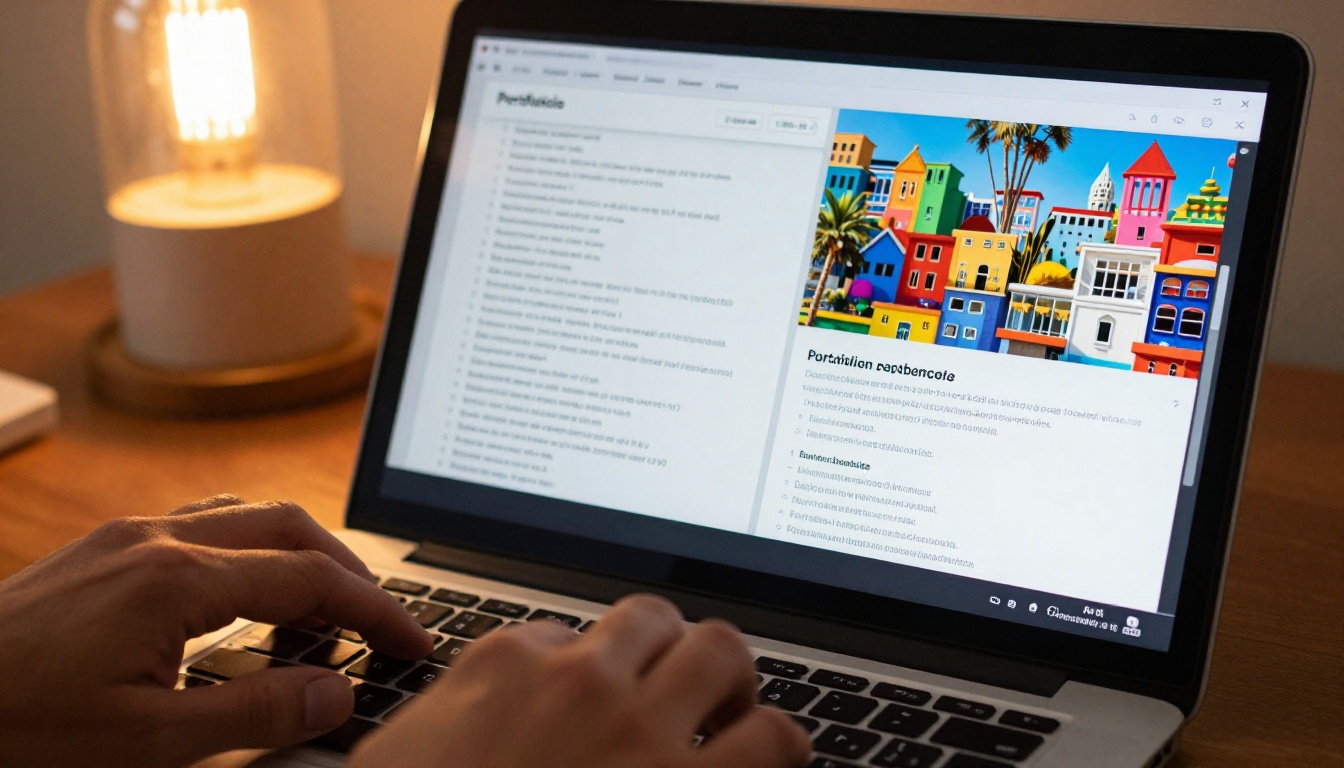 Close-up of a laptop screen showing a side-by-side comparison between a plain link list and a rich interactive flipbook Close-up of a laptop screen showing a side-by-side comparison between a plain link list and a rich interactive flipbook