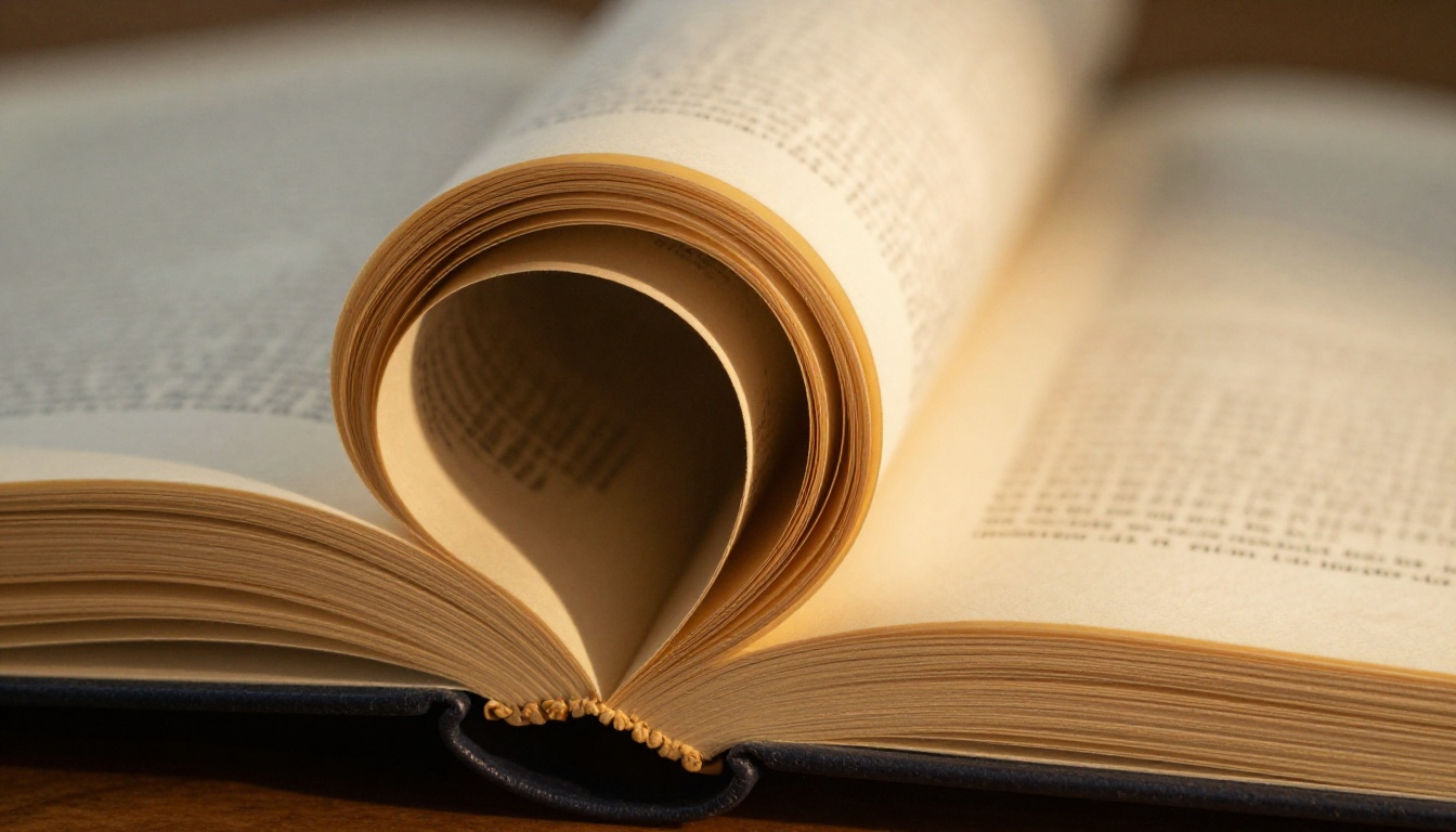 Macro close-up of physical book pages mid-turn in dramatic golden light showing paper texture Macro close-up of physical book pages mid-turn in dramatic golden light showing paper texture