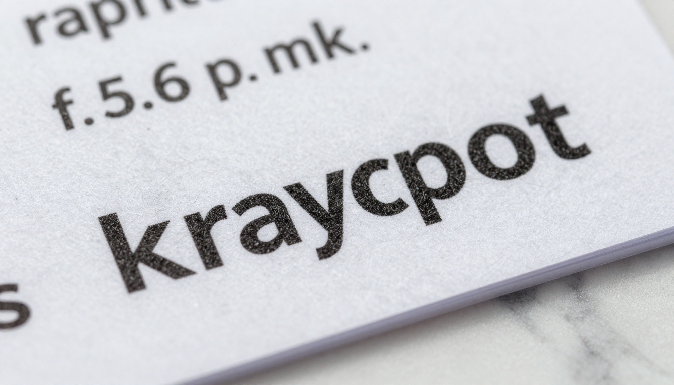 Macro close-up of printed flipbook page on white marble showing sharp text and paper fiber detail