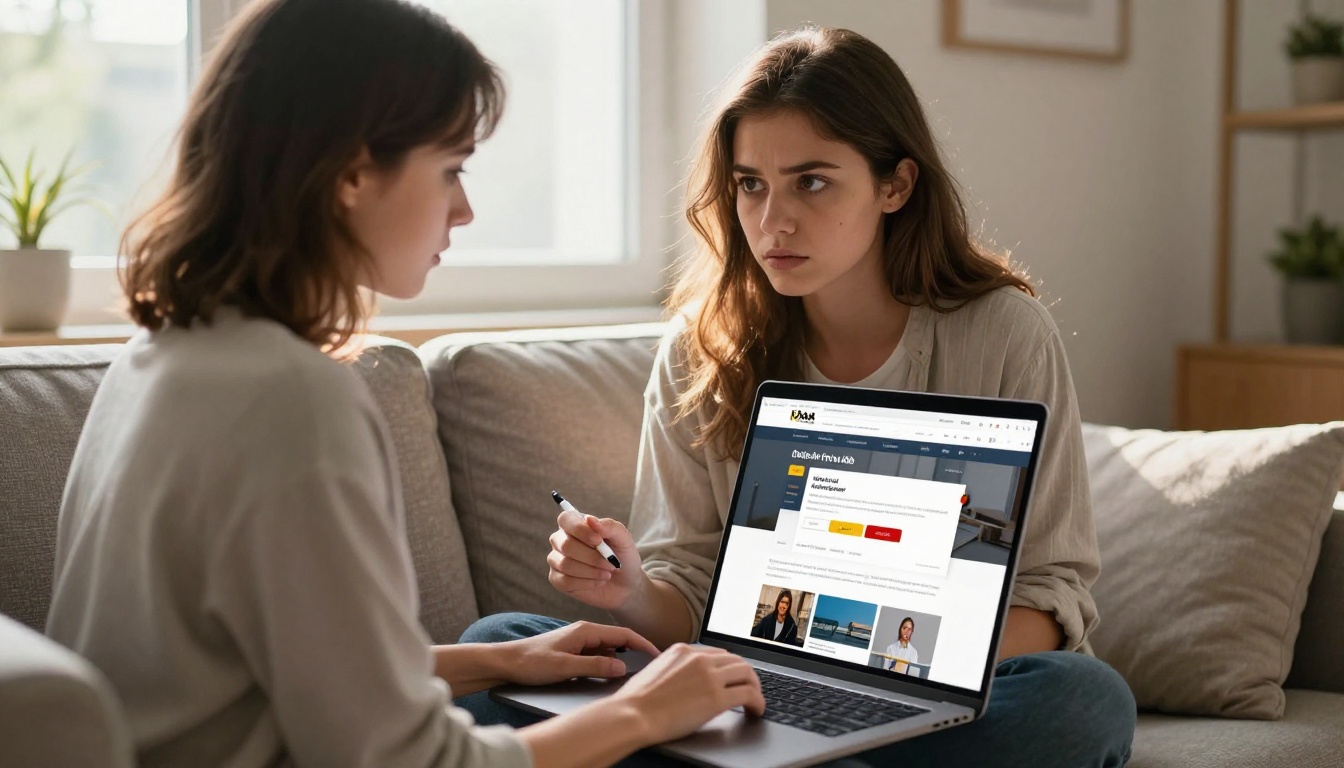 A woman on a sofa reviews multiple CTA positions on a homepage on her laptop A woman on a sofa reviews multiple CTA positions on a homepage on her laptop