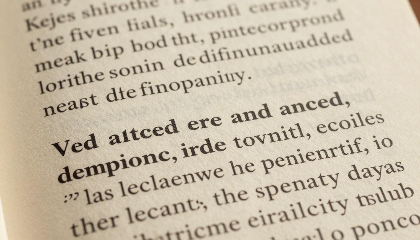 Macro close-up of a printed page showing typographic hierarchy with generous line spacing