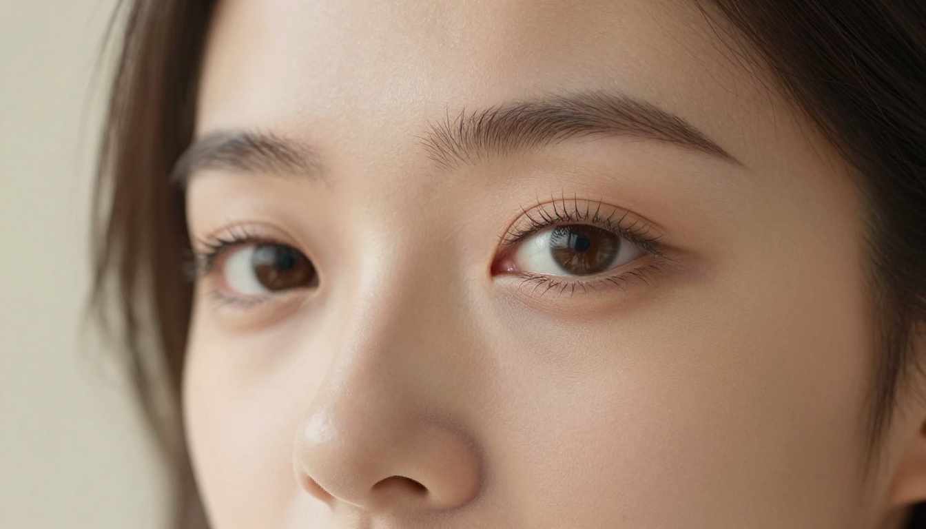 Close-up woman portrait with skin detail
