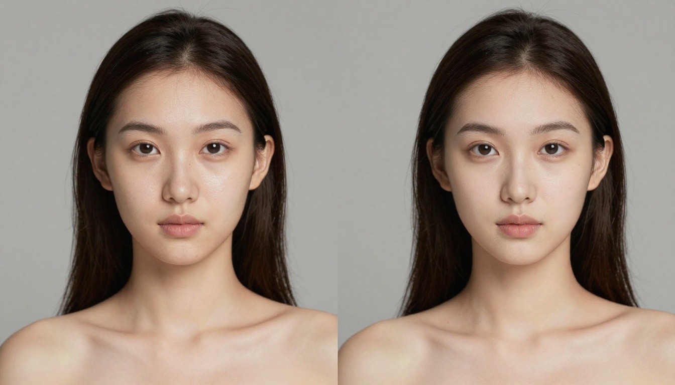 Portrait comparison studio setup
