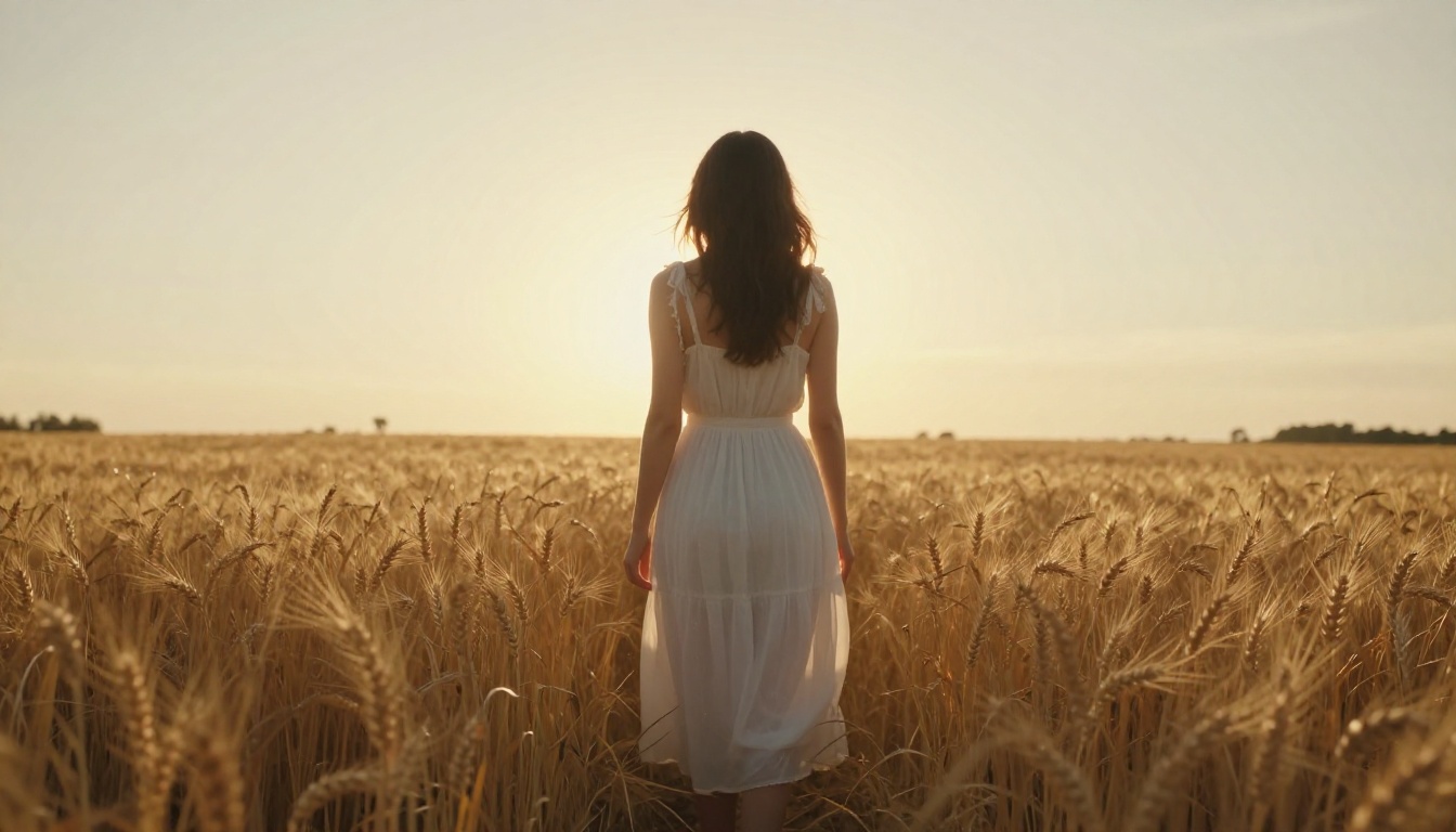 Backlit outdoor portrait hair detail