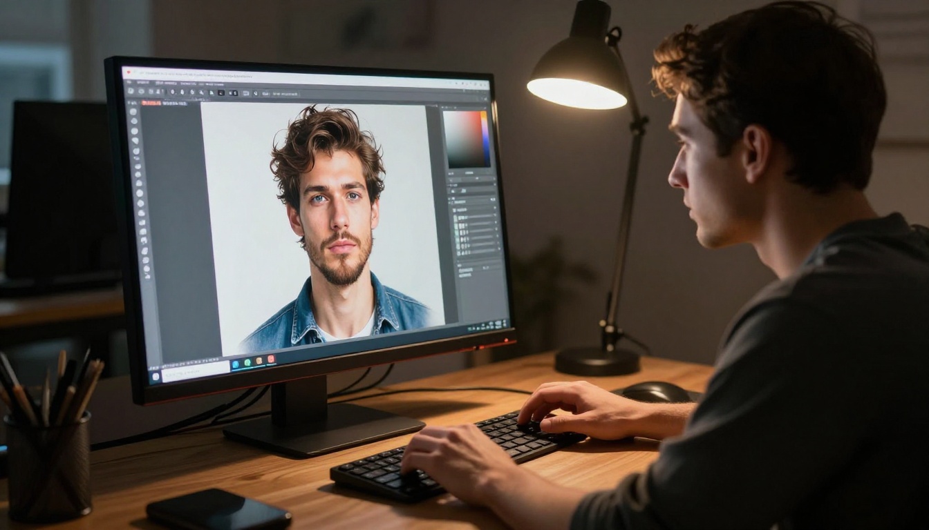 Professional AI workspace monitor display Professional AI workspace monitor display