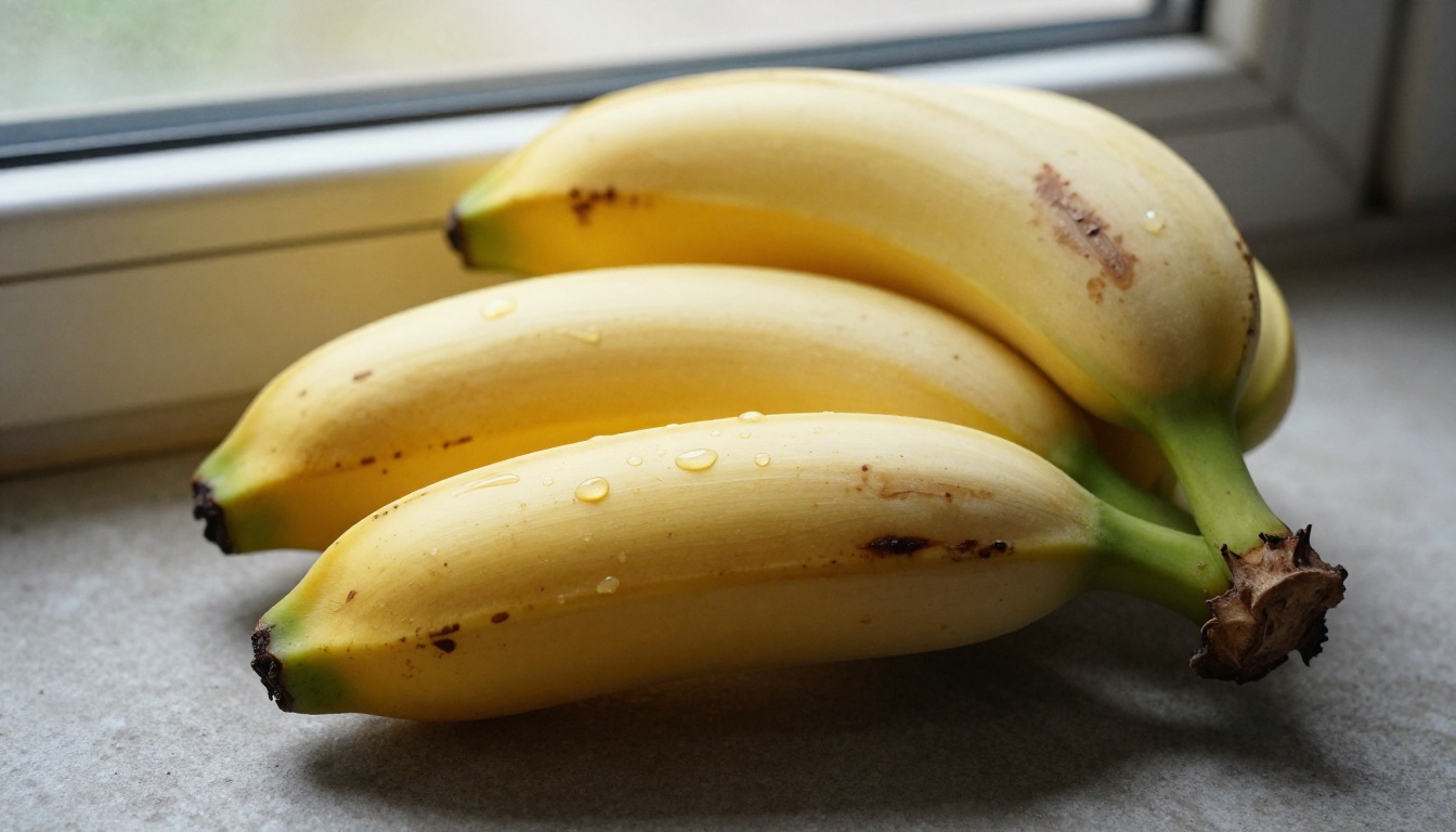 Banana macro close-up - texture and detail rendering test Banana macro close-up - texture and detail rendering test