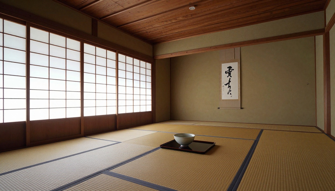 Japanese tea room - architectural and interior AI scene generation test Japanese tea room - architectural and interior AI scene generation test