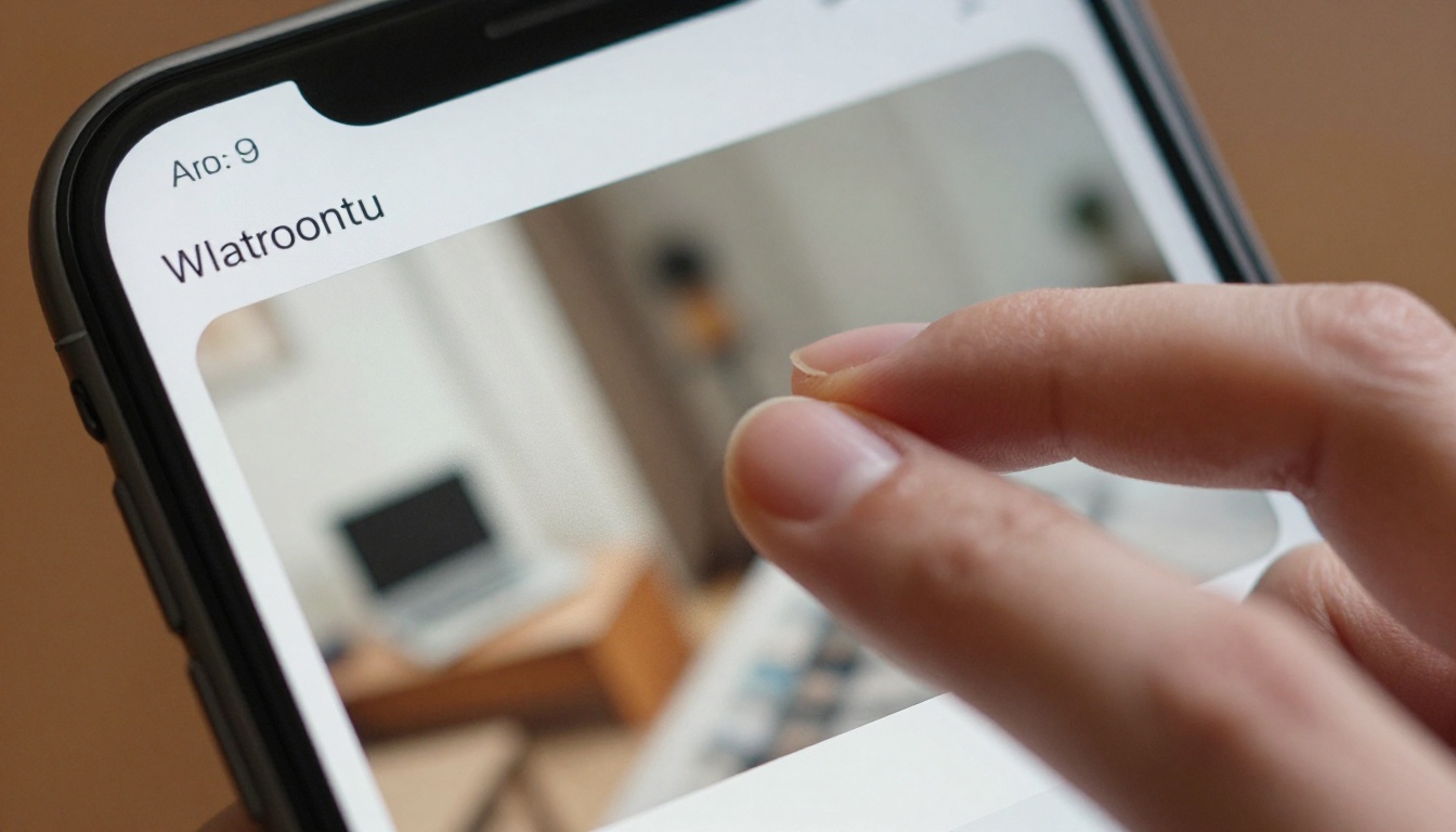 Smartphone screen showing AI image generation prompt being typed